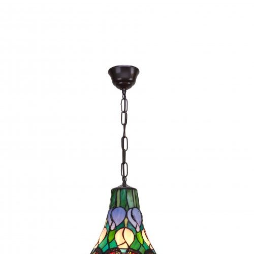 d.35cm Lámpara colgante de techo con cadena Tiffany Serie Butterfly