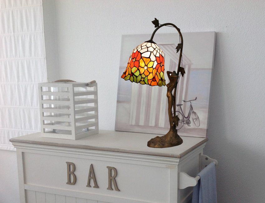 d.18cm Sobremesa Tiffany luz directa