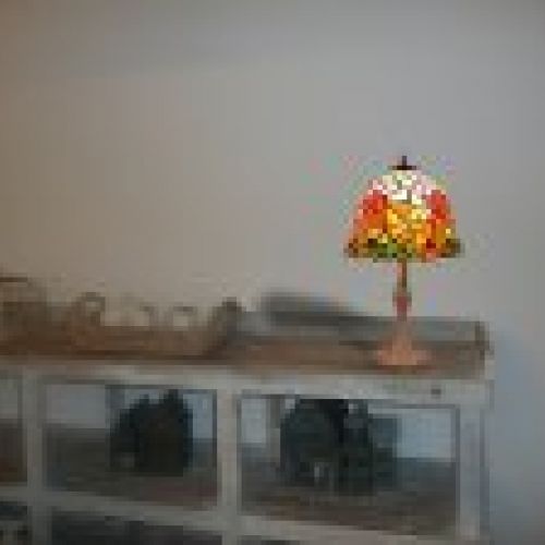 d.30cm Sobremesa Mediano Tiffany 2 luces