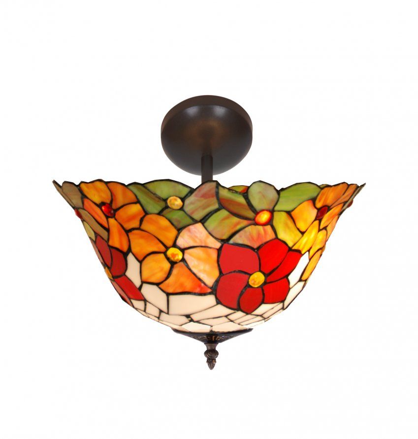 d.40cm Lámpara plafón bajo de techo Tiffany mayor Serie Bell