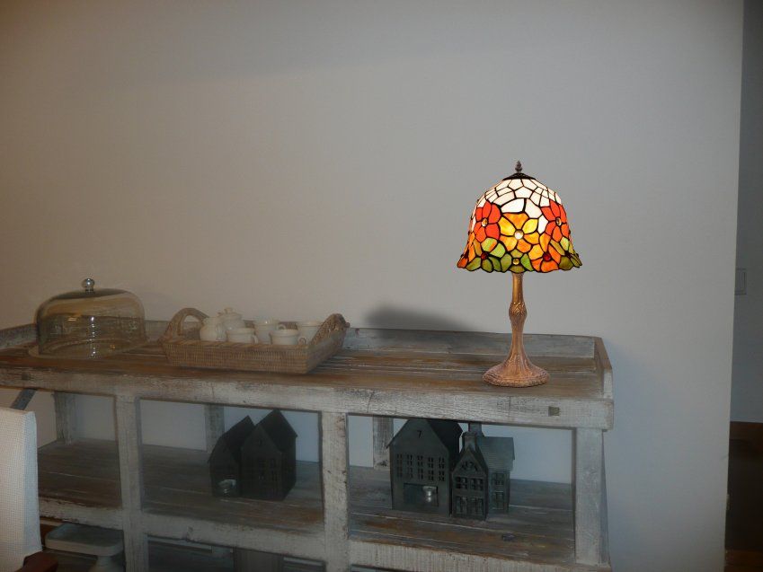 d.30cm Sobremesa Mediano Tiffany 2 luces