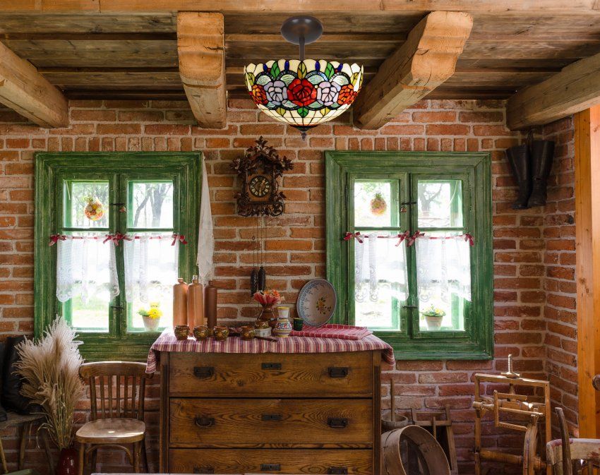 d.30cm Plafón bajo del techo Tiffany