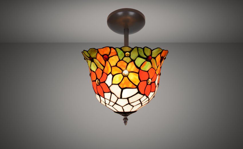 d.30cm Plafón bajo Tiffany