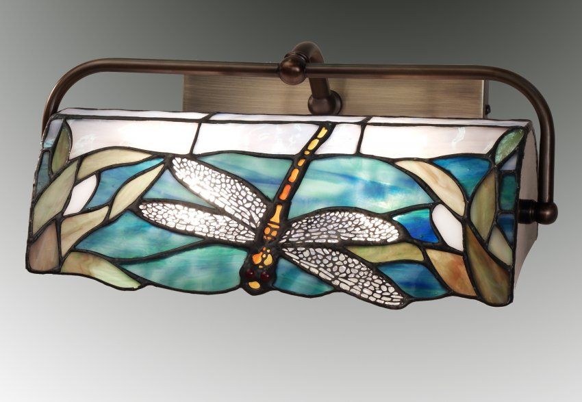 Aplique para cuadro Tiffany azul