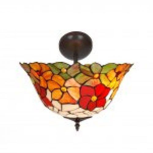 d.40cm Lámpara plafón bajo de techo Tiffany mayor Serie Bell