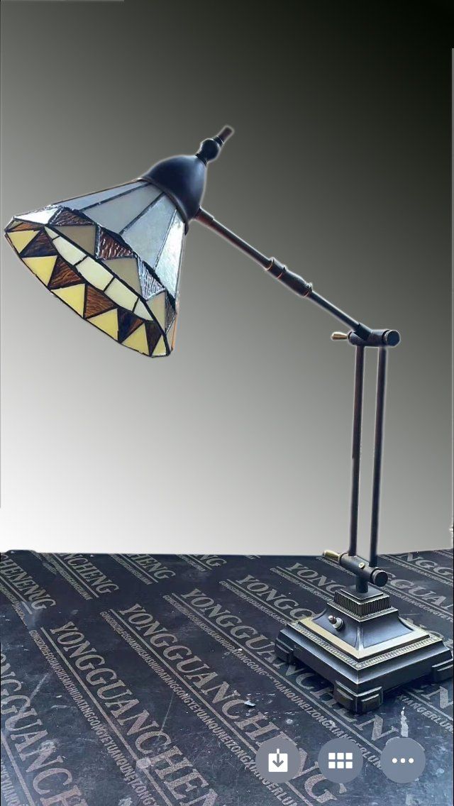 d.17cm. Sobremesa móvil despacho con pantalla Tiffany