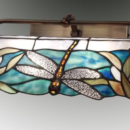 Aplique para cuadro Tiffany azul