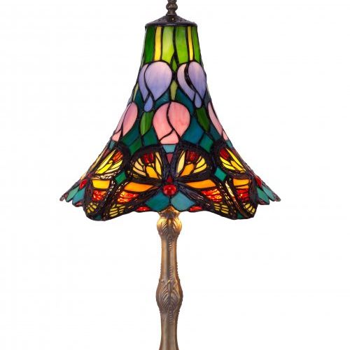 Lampara de mesa con mariposas