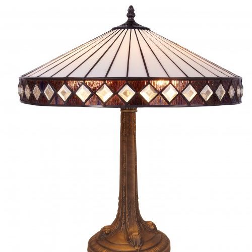 d.45cm Sobremesa mayor Tiffany con base con forma Serie Ilumina