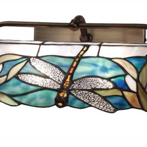 Aplique para cuadro Tiffany azul