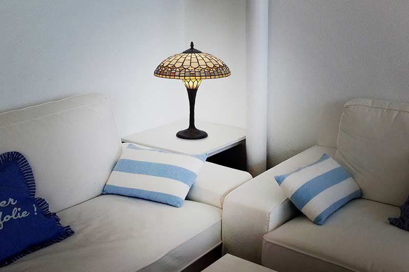 Exposición de lámparas Tiffany