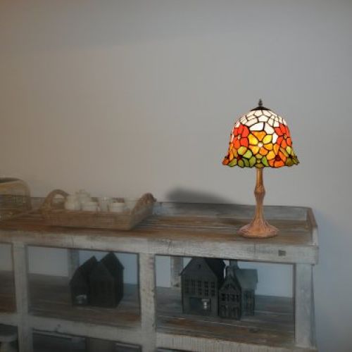 d.30cm Sobremesa Mediano Tiffany 2 luces