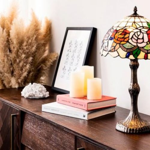 d.30cm Lámpara de mesa mediana 2 luces