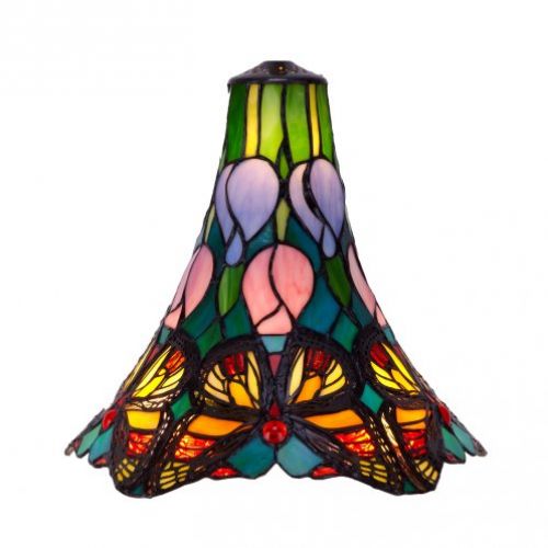 d.25cm Pantalla Tiffany con mari`posas Serie Butterfly