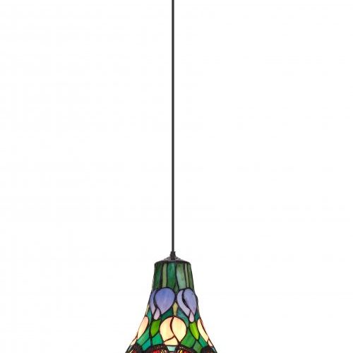 d.35cm Lámpara colgante de techo con cable Tiffany Serie Butterfly