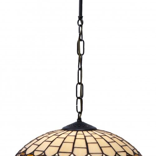 d.40cm Colgante de techo con cadena Tiffany Serie Quarz